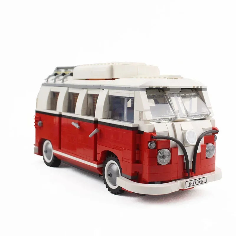 1354-Piece Volkswagen T1 Camper Van Building Block Set – High-Tech Bus Model