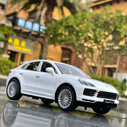 1:24 Porsche Cayenne Turbo S Die-Cast Model Car – Sound & Light Toy