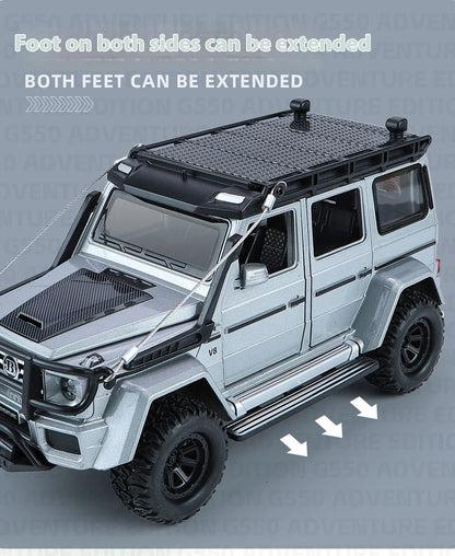 1:24 AMG G63 Die-Cast Model Car – Pull-Back Toy with Sound & Light, Openable Doors