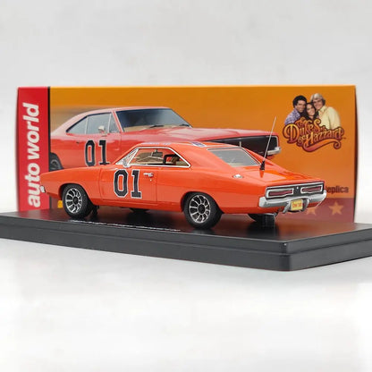 1:43 1969 Dodge Charger "General Lee" Limited Edition Resin Model Car – Collectible Gift