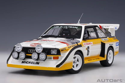 [SuperDetailed] 1:18 Audi Sport Quattro S1 Rally 1985-1987 Racing Car Model – Static Collectible