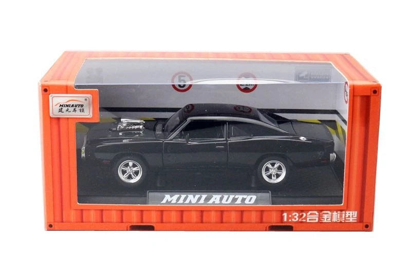 1:32 Dodge Charger 1970 Die-Cast Model Car – Pull-Back Toy with Sound & Light