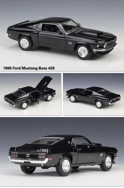 1:24 Ford Mustang Boss 429 Die-Cast Model Car – Classic Sports Car Collectible