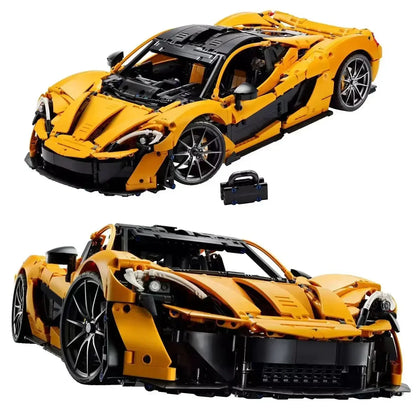 3893-Piece McLaren P1 Building Block Set – Technical Sports Car Model for Adults