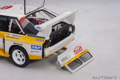 [SuperDetailed] 1:18 Audi Sport Quattro S1 Rally 1985-1987 Racing Car Model – Static Collectible