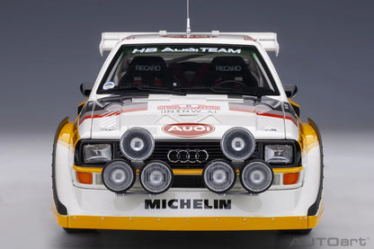 [SuperDetailed] 1:18 Audi Sport Quattro S1 Rally 1985-1987 Racing Car Model – Static Collectible