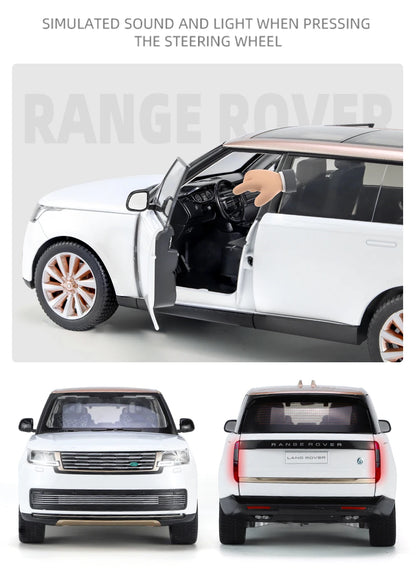 1:18 Land Rover Range Rover SV AutoBiography Die-Cast Model Car – Alloy Simulation Mini Vehicle with Sound & Light