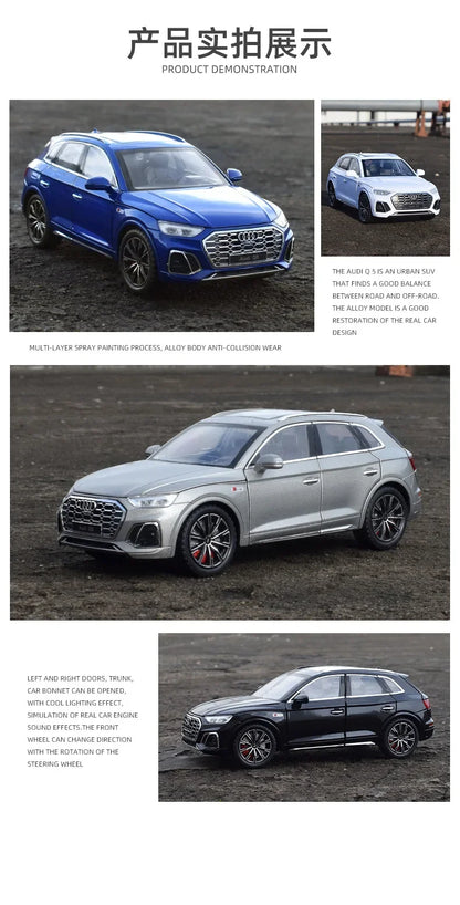 1:24 Audi Q5 SUV Die-Cast Model Car – Sound & Light High Simulation Collectible