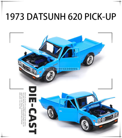 1:24 Nissan 1973 Datsun 620 Pick-Up Die-Cast Model Car – Classic Collectible