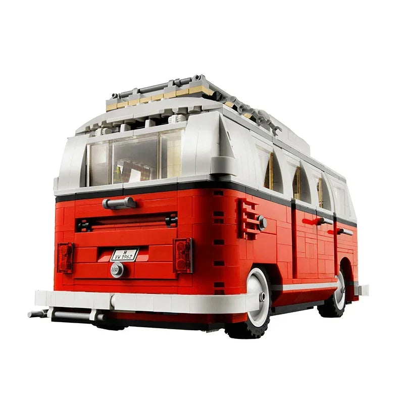 1354-Piece Volkswagen T1 Camper Van Building Block Set – High-Tech Bus Model