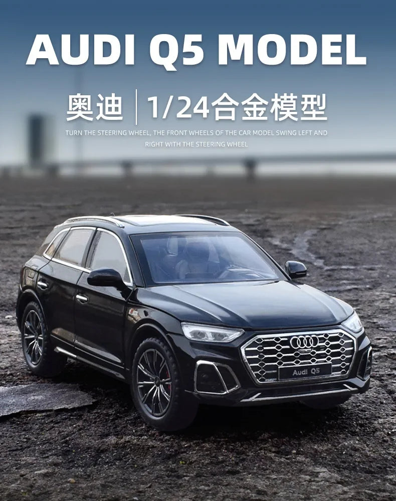 1:24 Audi Q5 SUV Die-Cast Model Car – Sound & Light High Simulation Collectible