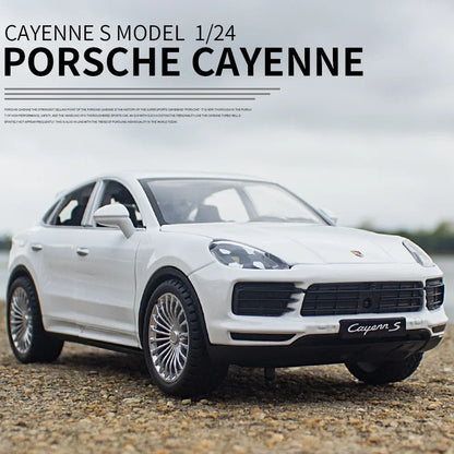 1:24 Porsche Cayenne Turbo S Die-Cast Model Car – Sound & Light Toy