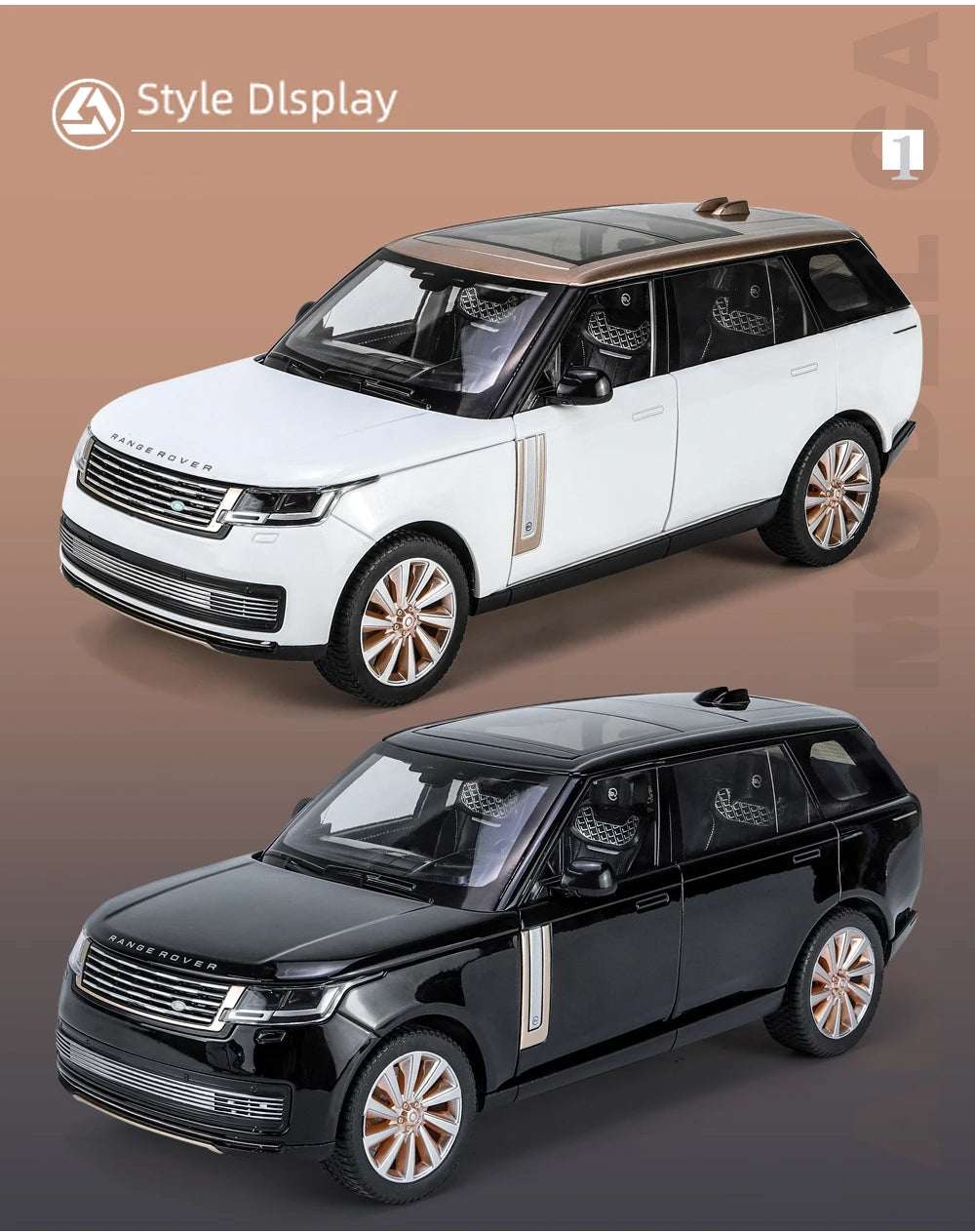 1:18 Land Rover Range Rover SV AutoBiography Die-Cast Model Car – Alloy Simulation Mini Vehicle with Sound & Light