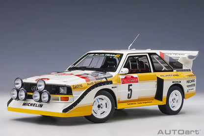 [SuperDetailed] 1:18 Audi Sport Quattro S1 Rally 1985-1987 Racing Car Model – Static Collectible