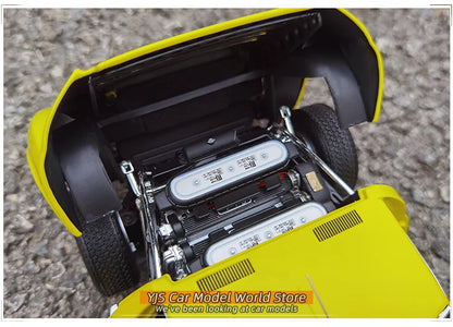 [SuperDetailed] 1:18 Lamborghini Miura P400 SV Die-Cast Model Car – Collectible Gift (Yellow/Red)