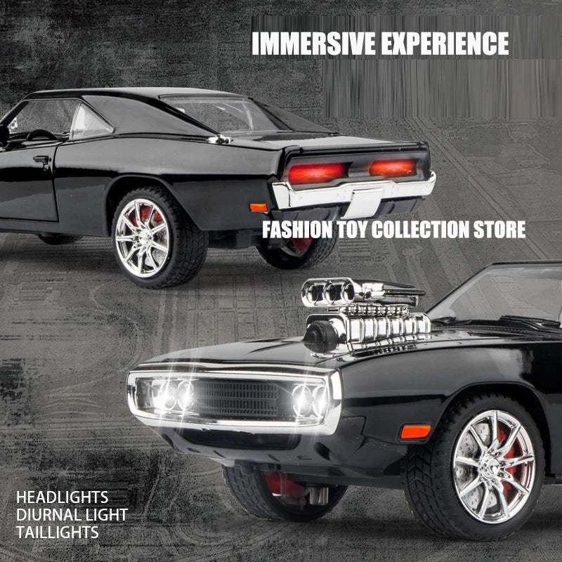 1:24 Dodge Challenger 1970 Die-Cast Model Car – Fast & Furious Edition with Sound & Light