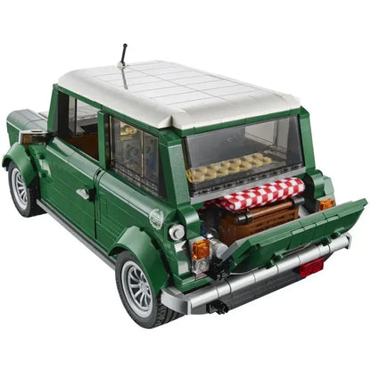 1106-Piece Mini Cooper MK VII Building Block Set – Classic Retro Car Model