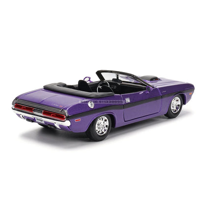 1:24 1970 Dodge Challenger R/T Convertible Die-Cast Model Car – Classic Collectible