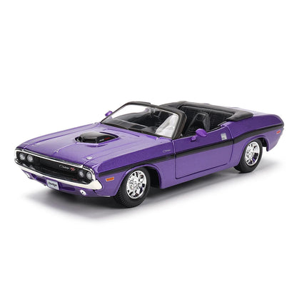 1:24 1970 Dodge Challenger R/T Convertible Die-Cast Model Car – Classic Collectible