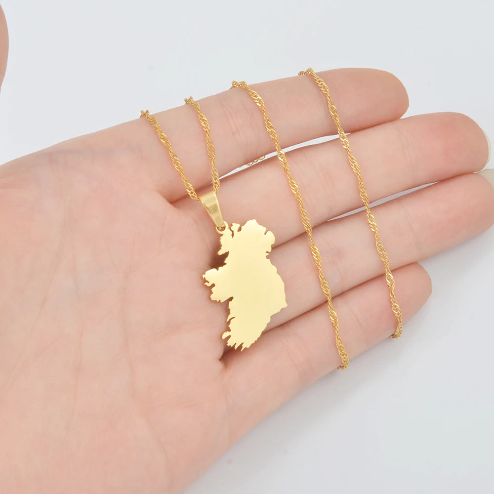 Ireland Map Necklace – Keep Ireland Close To Your Heart