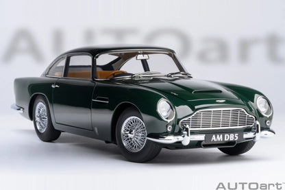 [SuperDetailed] 1:18 Aston Martin DB5 Die-Cast Model Car (British Racing Green) – Static Display Collectible