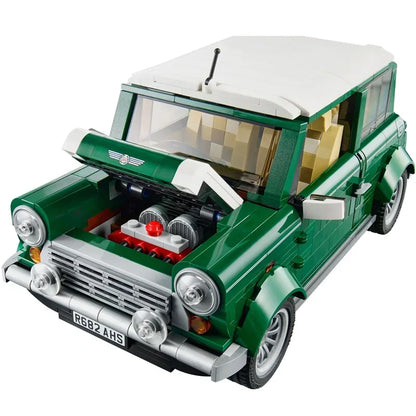 1106-Piece Mini Cooper MK VII Building Block Set – Classic Retro Car Model