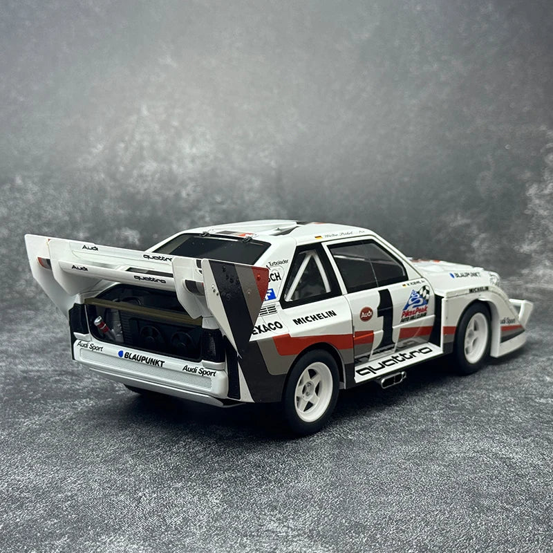 [SuperDetailed] 1:18 Audi Sport Quattro S1 Rally 1985-1987 Racing Car Model – Static Collectible