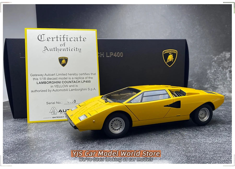 [SuperDetailed] 1:18 Lamborghini Countach LP400 Die-Cast Model Car – Sports Car Collectible