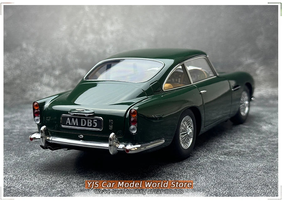 [SuperDetailed] 1:18 Aston Martin DB5 Die-Cast Model Car (British Racing Green) – Static Display Collectible