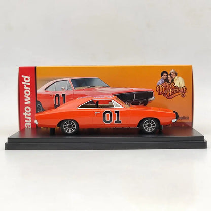 1:43 1969 Dodge Charger "General Lee" Limited Edition Resin Model Car – Collectible Gift