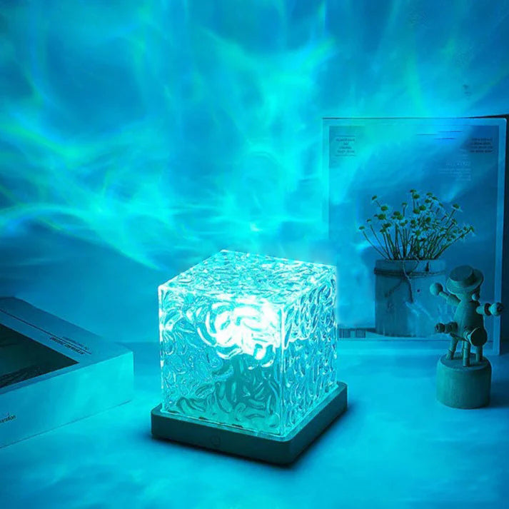 RadiantCube: The Anti-Anxiety Water Ripple Night Light - Sorvento