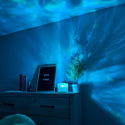 RadiantCube: The Anti-Anxiety Water Ripple Night Light - Sorvento