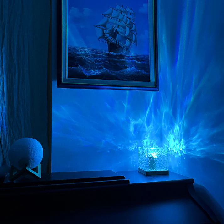 RadiantCube: The Anti-Anxiety Water Ripple Night Light - Sorvento